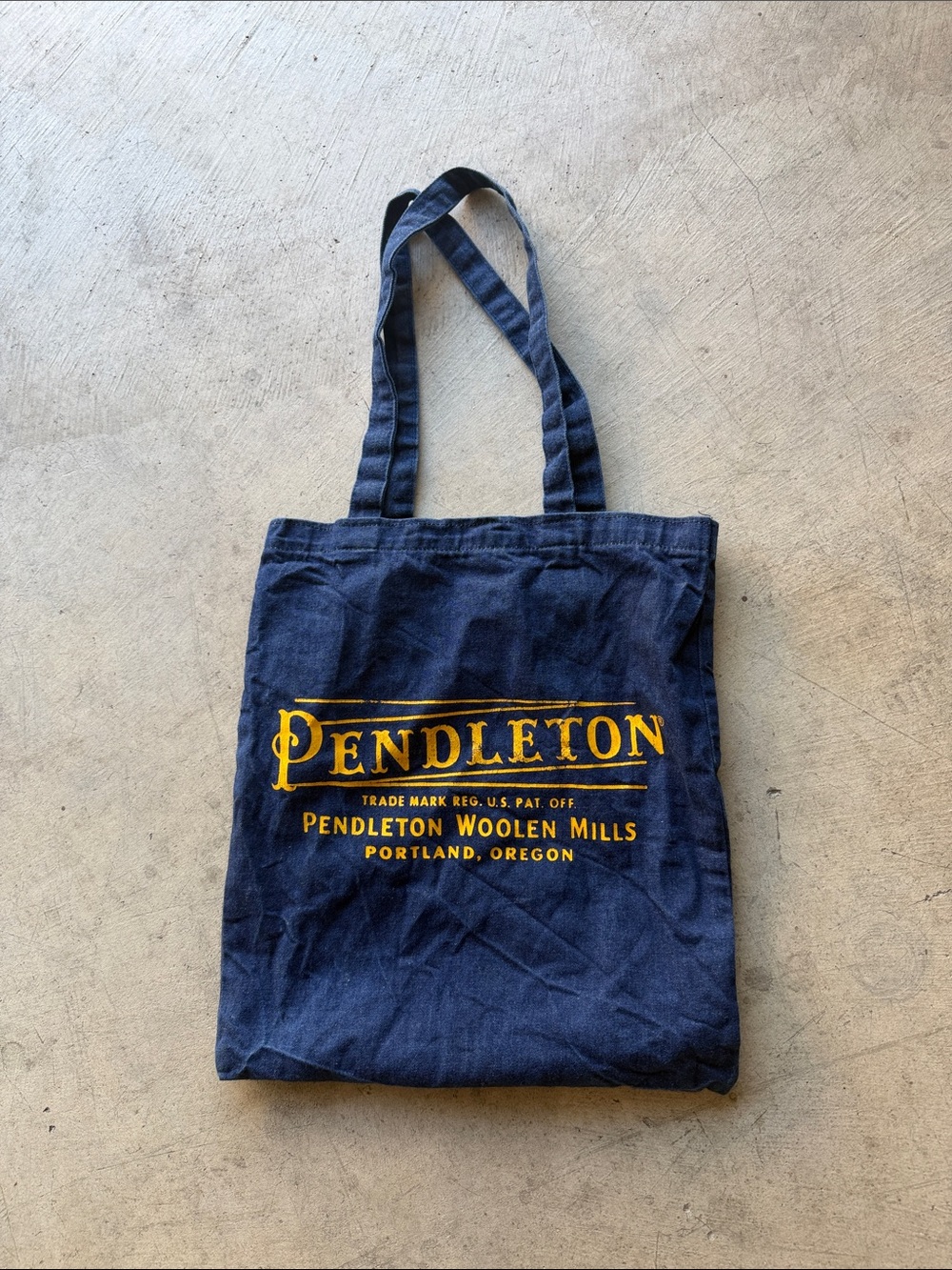 Pendleton Navy denim Tote